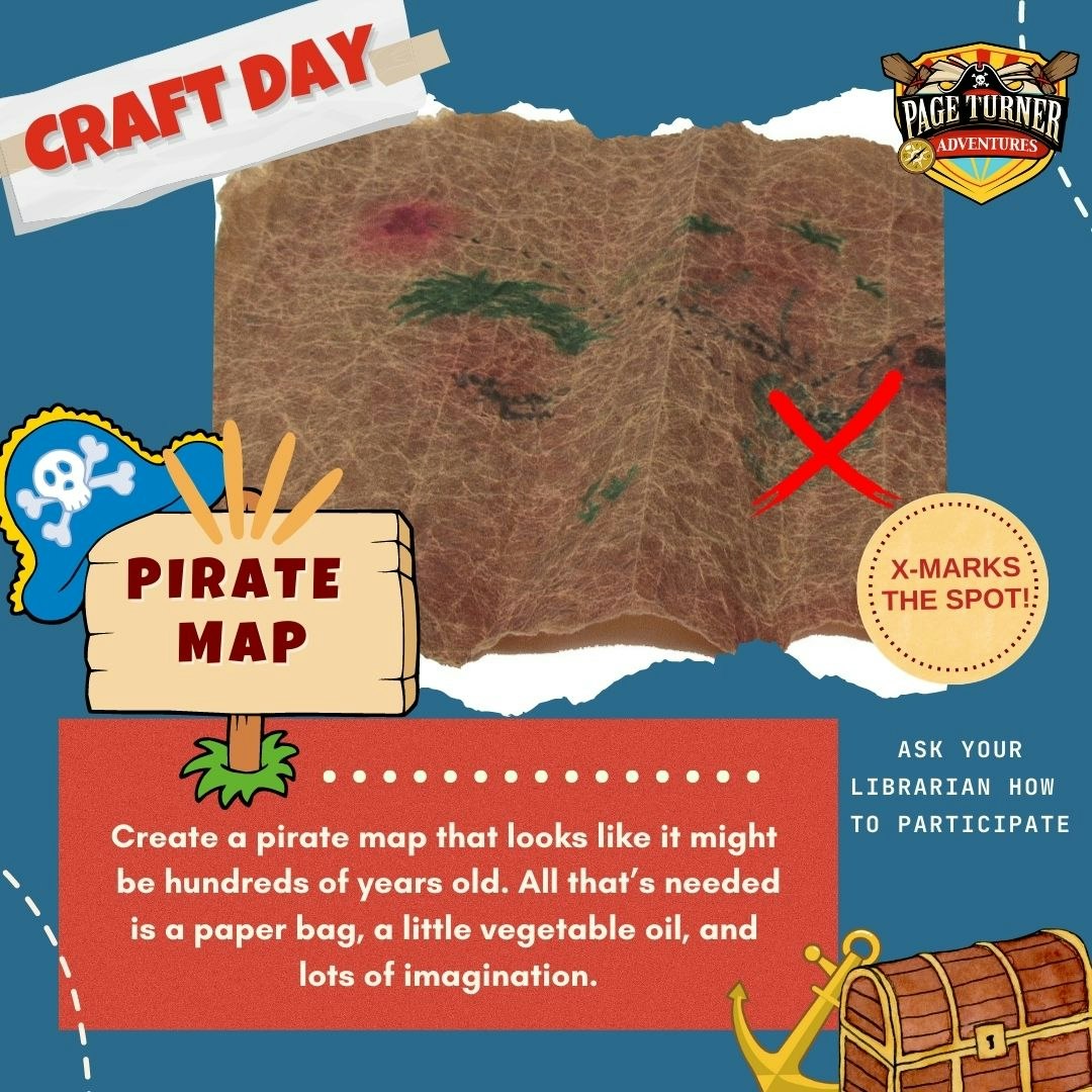 Pirate map craft day