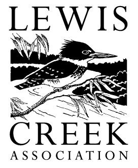 Logo with a bird on a branch and text: "LEWIS CREEK ASSOCIATION."