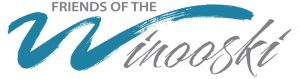 Text: "FRIENDS OF THE Winooski" with stylized lettering.