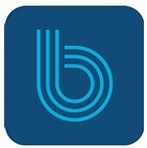 A stylized blue "b" logo on a dark blue square background. Boundless reading up Icon