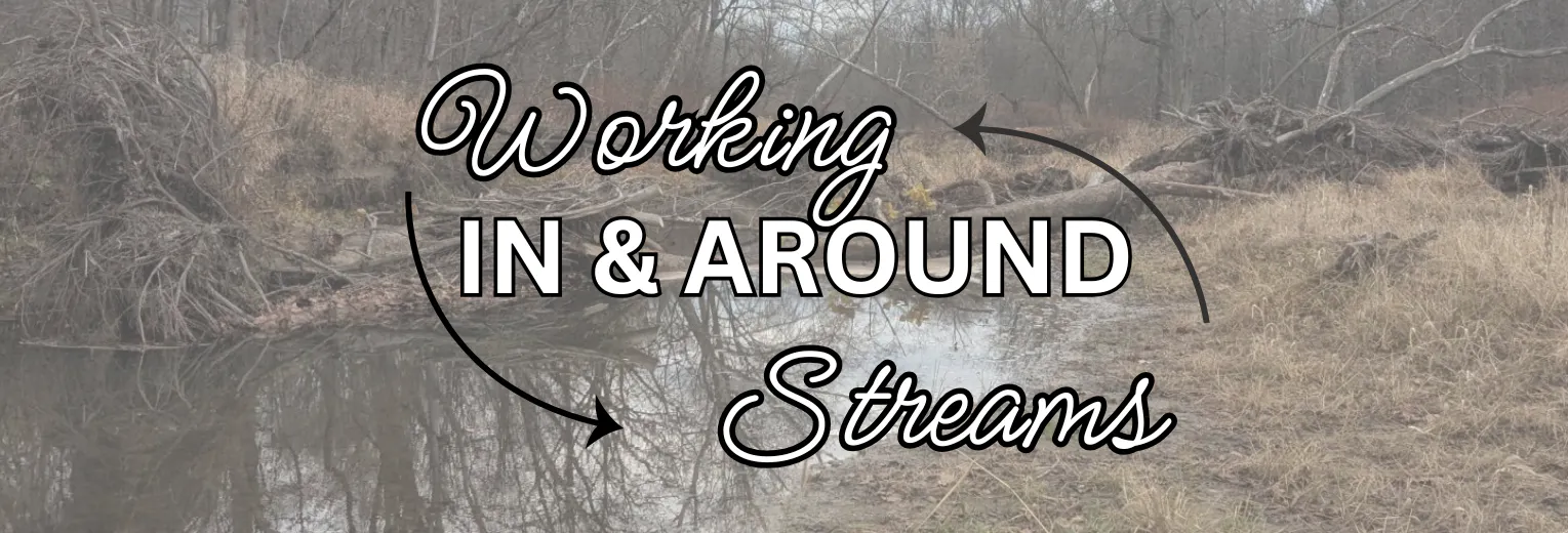 Stream workshop on April 29th, 10:00 am, Bergholz, Ohio. Learn about debris removal and bank stabilization. Hosted by local conservation.
