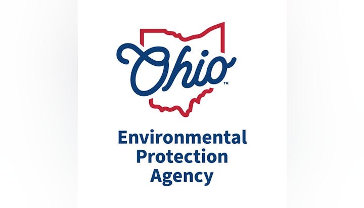 Logo of the Ohio Environmental Protection Agency with an outline of Ohio.