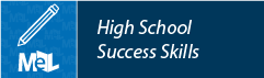 The image features a design with "High School Success Skills" and a pencil icon, likely related to educational resources.