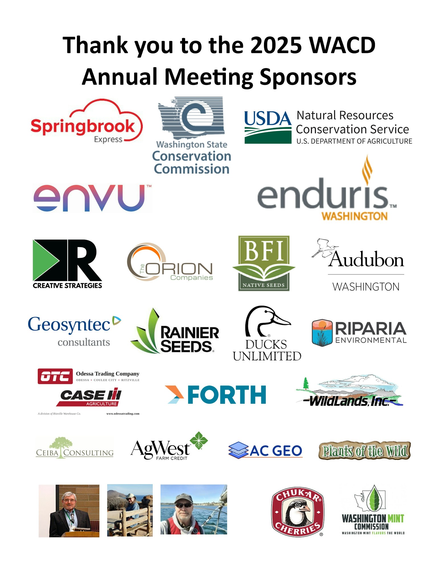 The image acknowledges the sponsors of the 2025 WACD Annual Meeting, featuring various organizational logos.