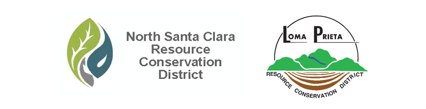 Two logos: North Santa Clara Resource Conservation District and Loma Prieta Resource Conservation District.