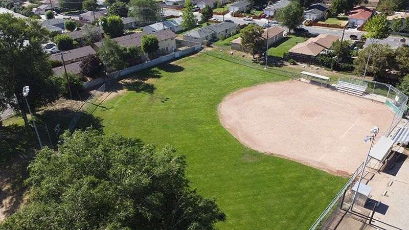 May contain: architecture, building, baseball, baseball game, and sport