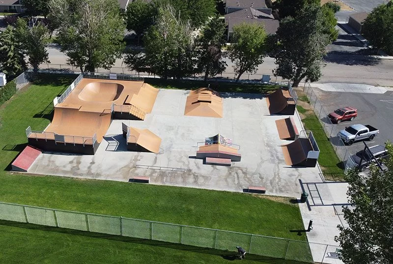May contain: outdoors, architecture, building, housing, aerial view, person, driveway, and house
