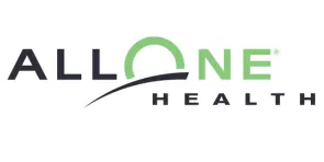 The image is a logo with the text "ALL ONE HEALTH."
