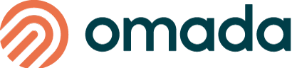 The Omada Health logo: orange and blue text with an abstract orange swirl symbol.