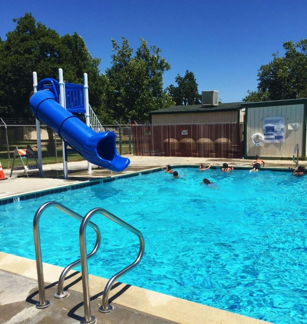 May contain: water, pool, human, person, and swimming pool