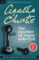 Book cover of "The Murder of Roger Ackroyd" by Agatha Christie, featuring a vintage telephone.