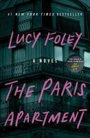 Book cover: "The Paris Apartment" by Lucy Foley, a New York Times bestseller. Background shows a building facade.