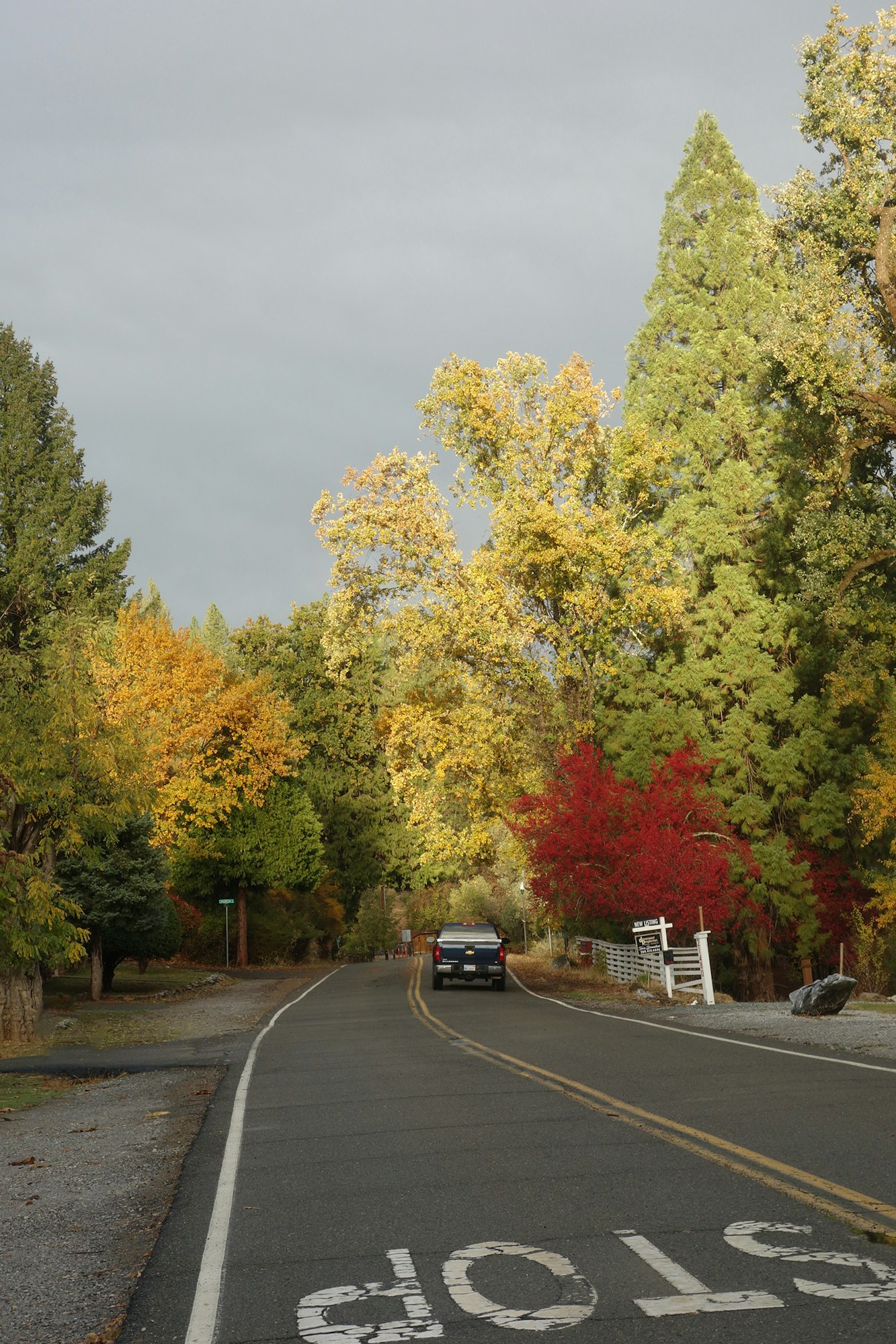 Consolation St. out of town during the fall