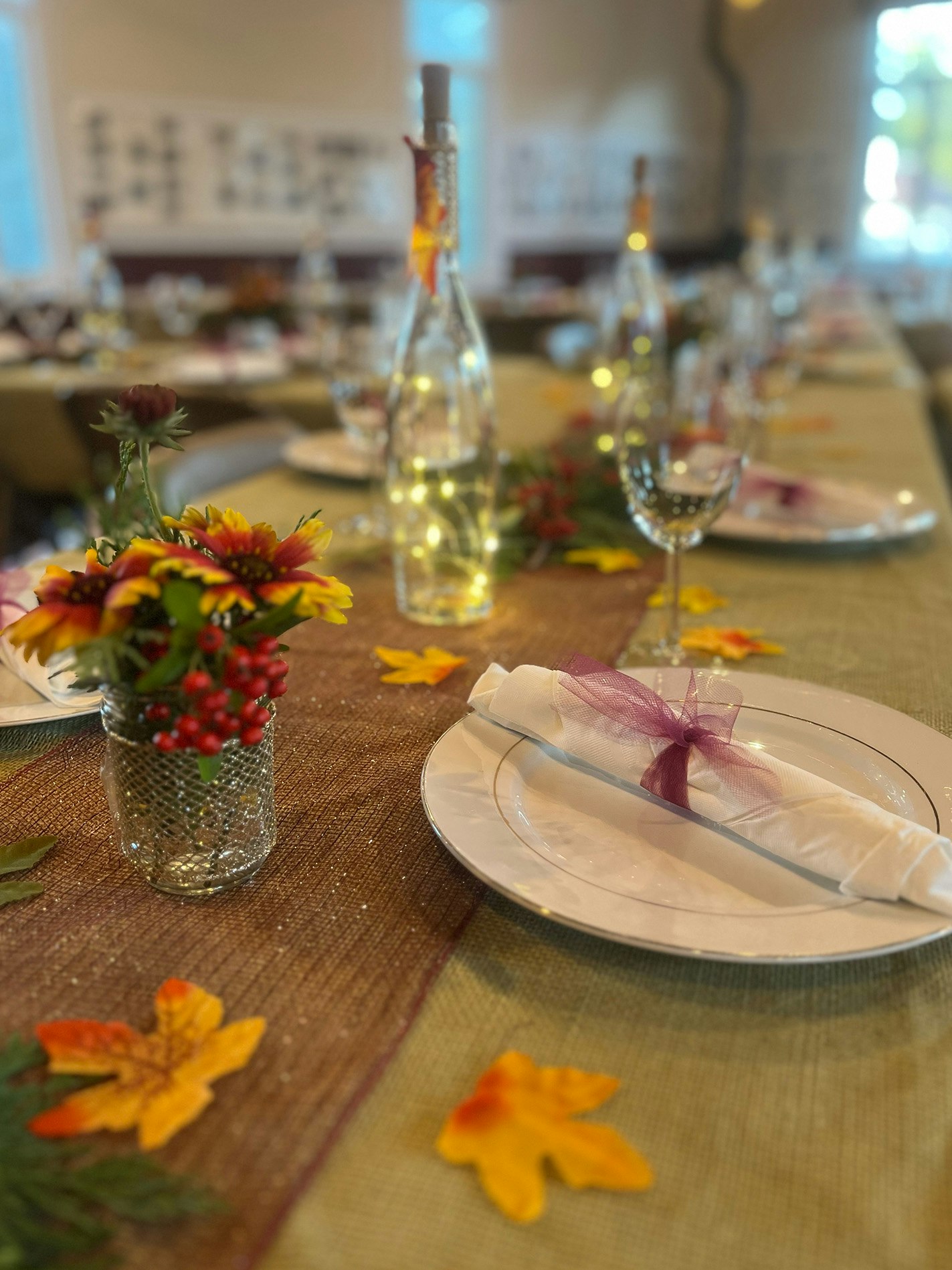 fall themed tablesetting