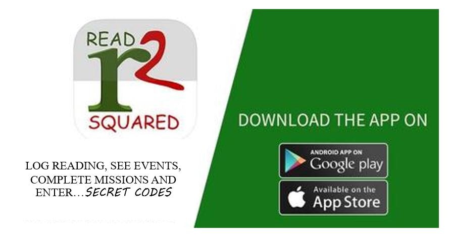 READsquared app promo: Log reading, events, missions, secret codes. Available on Google Play and App Store.