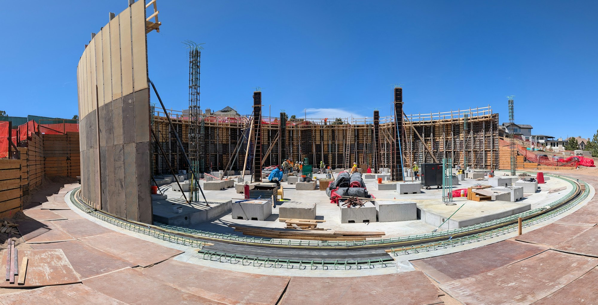 Construction of a 2 million gallon water tank as of April 22, 2026.