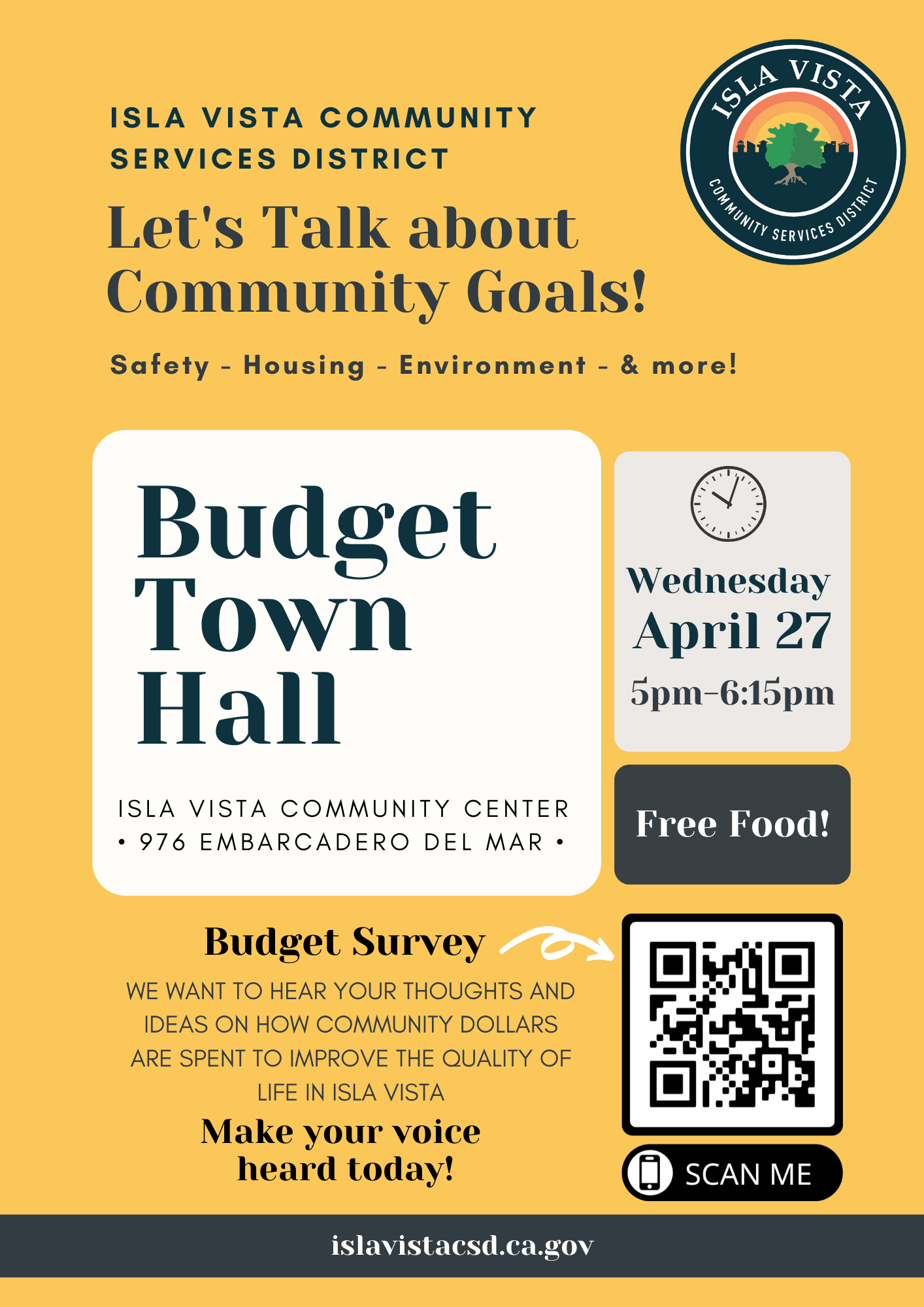 budget town hall meeting flyer