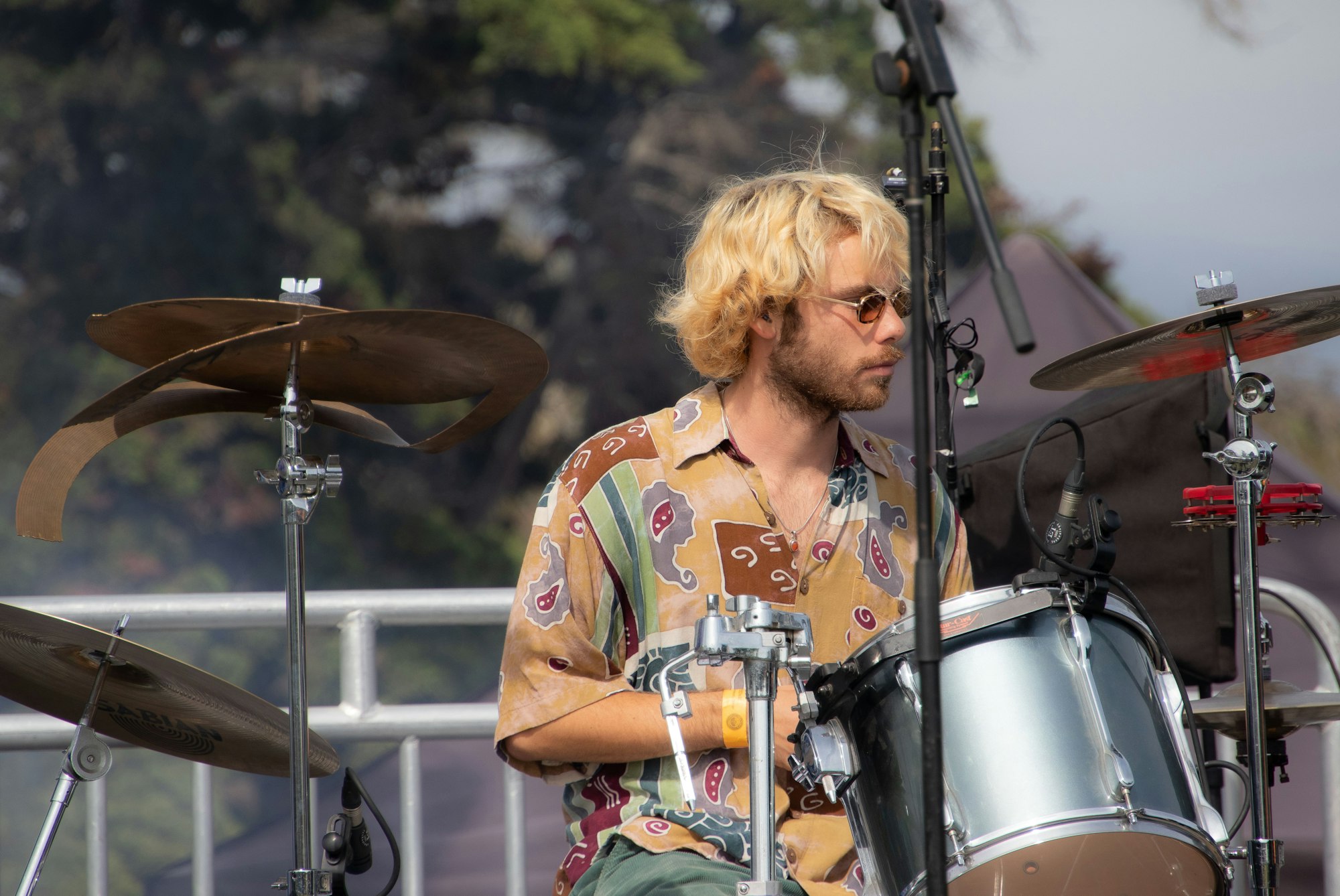 May contain: musician, person, musical instrument, human, drummer, percussion, and drum