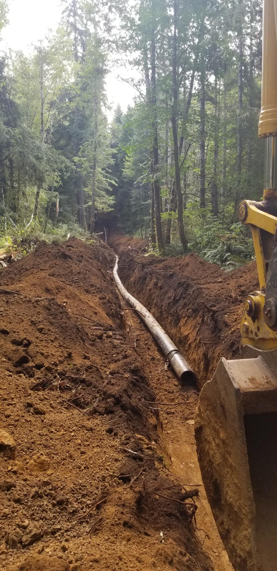 pipe in trench