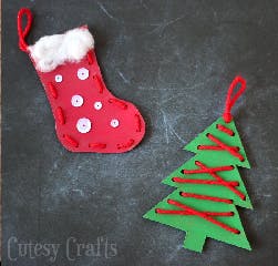 May contain: christmas, christmas decorations, festival, clothing, hosiery, stocking, christmas stocking, and gift