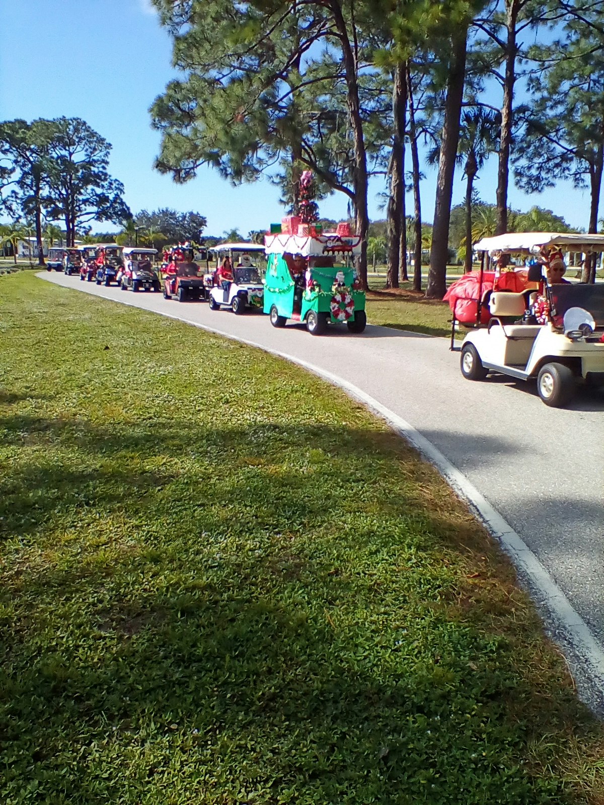 May contain: golf cart, vehicle, and transportation