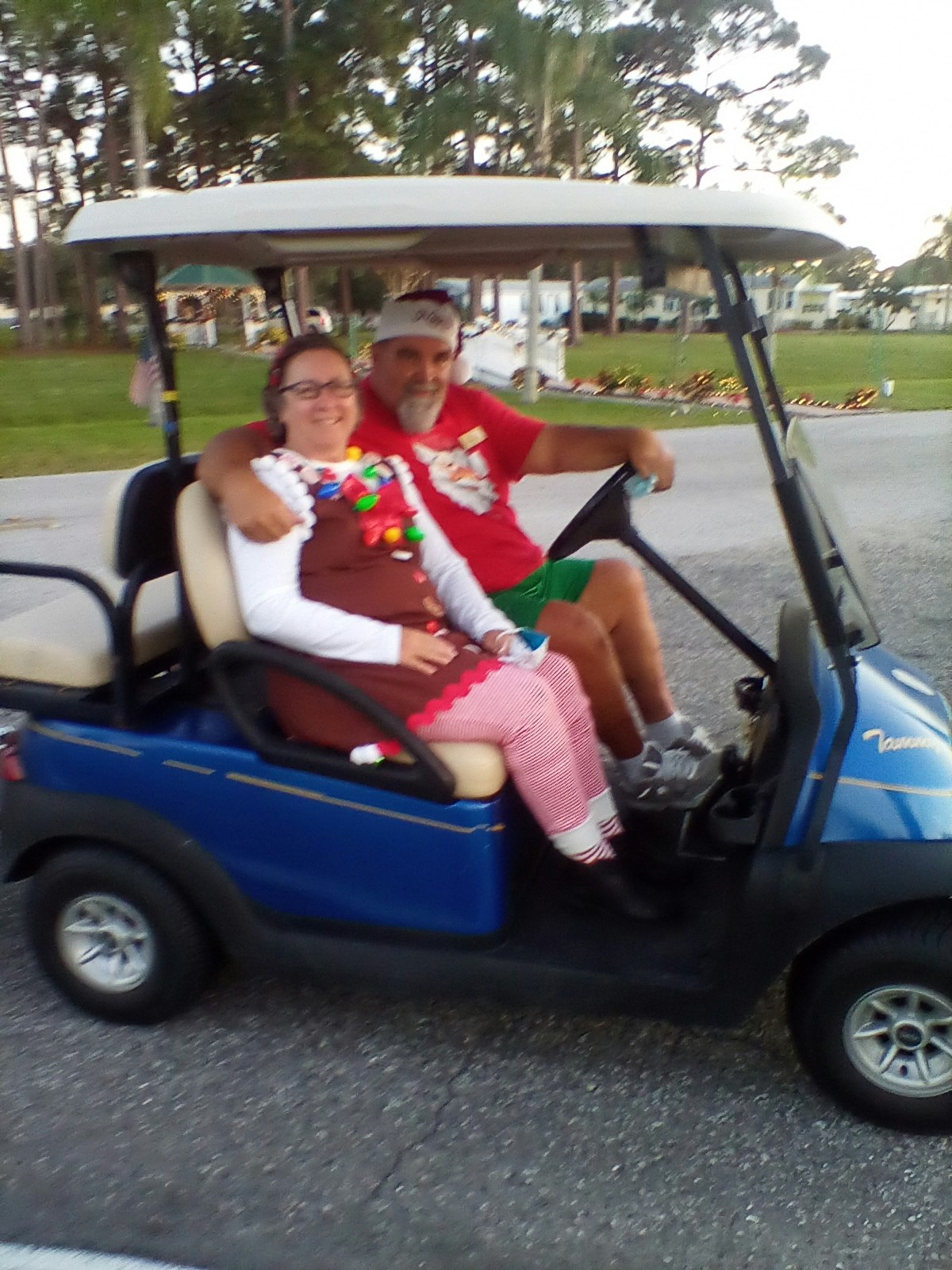 May contain: wheel, machine, vehicle, transportation, golf cart, person, and human