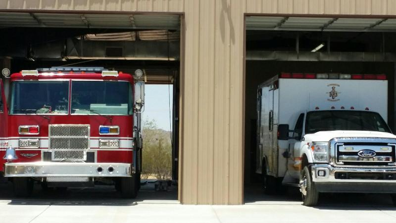 May contain: fire truck, transportation, truck, vehicle, and fire station