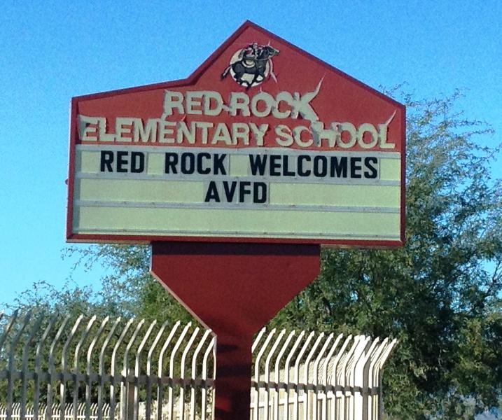 Red Rock Elementary School welcomes Avra Valley Fire District