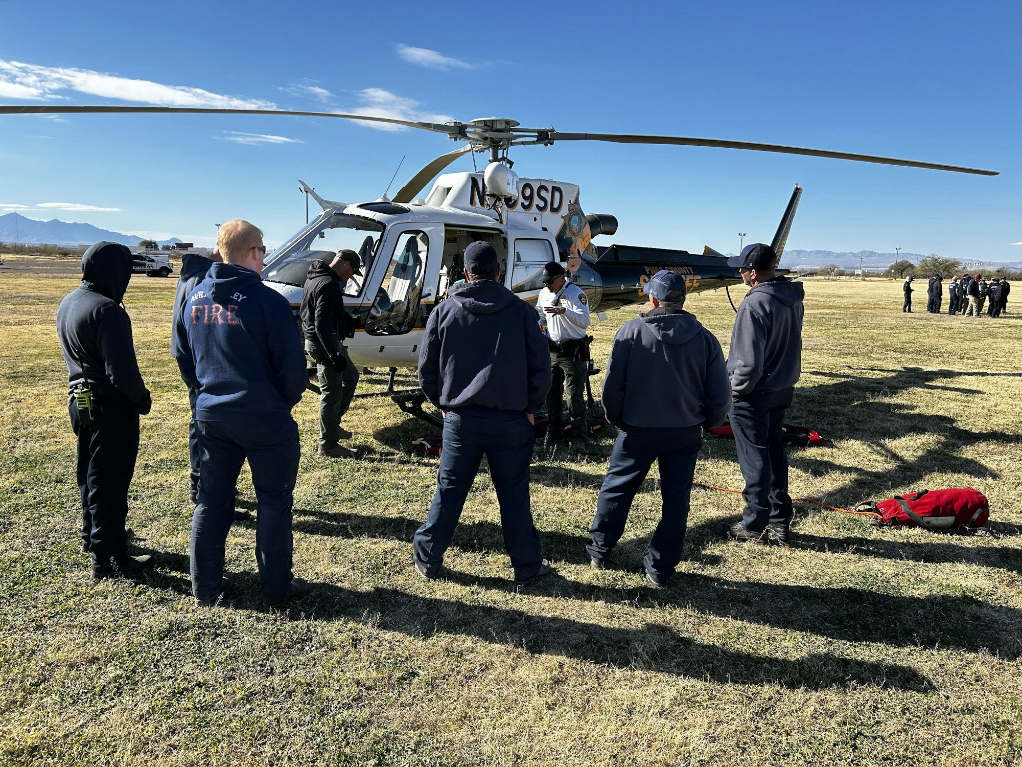 TRT Training - Firefighters conducting Helicopter Training