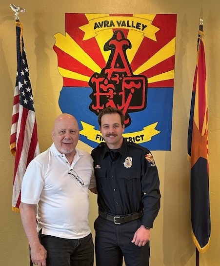 Captain Seitz with his Grandfather 2-26-26