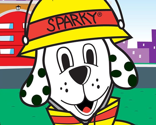 Sparky the Fire Dog emblem