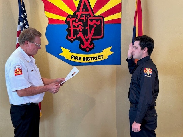 Firefighter Alexander Prato takes Oath of Office 06-26-25