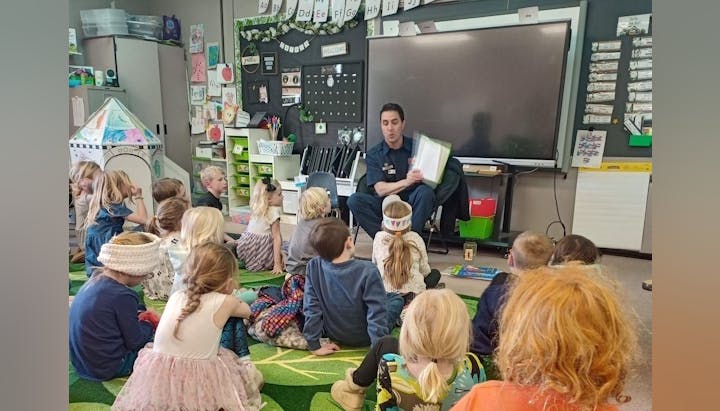 May contain: child, female, girl, person, boy, male, kindergarten, and student