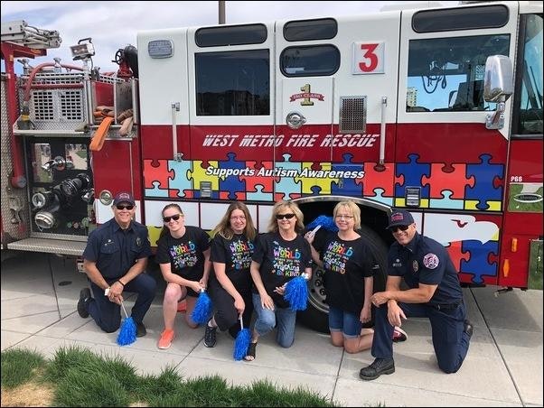 West Metro Engine 3 at Autism Awareness Walk