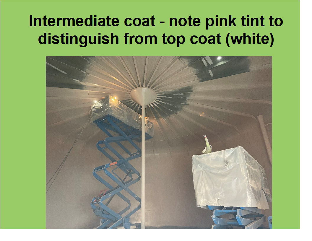 Tank 2: Intermediate Coat_note pink tint to distinguish from top coat (white)