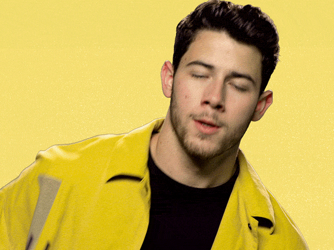 nick jonas saying "yes"