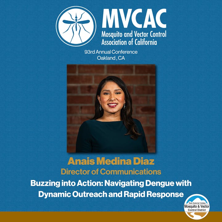 Portrait of Anais Medina Diaz for MVCAC conference, focusing on dengue outreach and response.