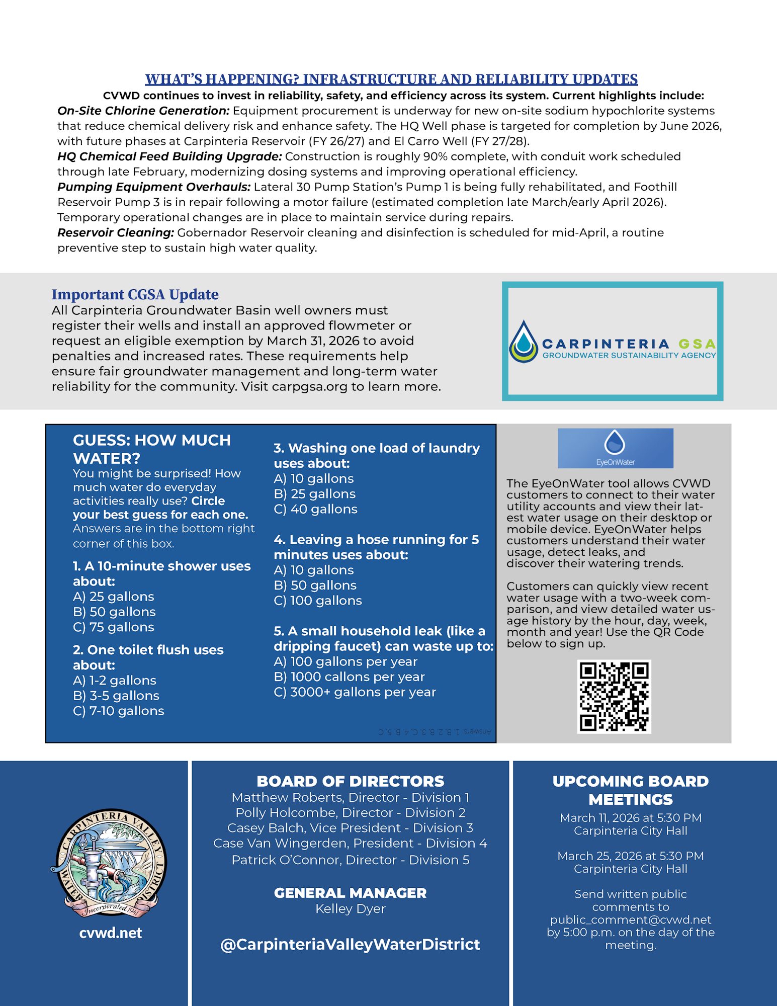 March 2026 H2KNOW Newsletter - Carpinteria Valley Water District