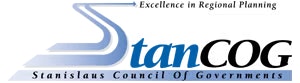 Logo for StanCOG: "Excellence in Regional Planning" with "Stanislaus Council of Governments" text and stylized "S" design.