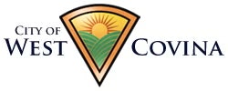 Logo of the City of West Covina with a stylized sun and landscape graphic.