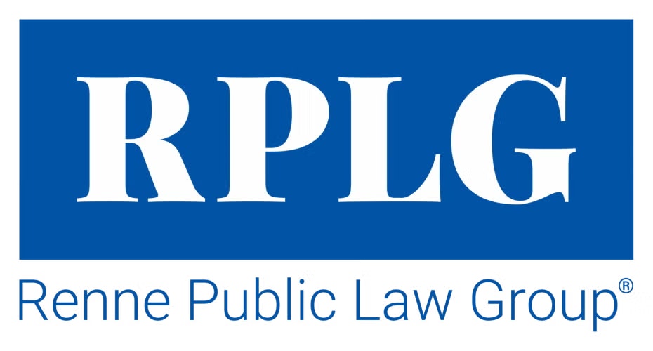 Logo of Renne Public Law Group with "RPLG" in large letters.
