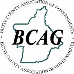 BCAG logo with an outline of a region and text reading "Butte County Association of Governments."