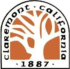 Logo with a stylized tree, "Claremont, California 1887" text.