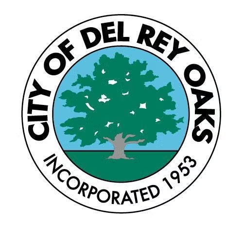 Seal of Del Rey Oaks city with a tree and "Incorporated 1953."