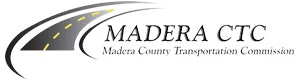 Logo of Madera County Transportation Commission with a stylized road graphic on the left.