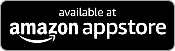 A "available at amazon appstore" badge with a black background.