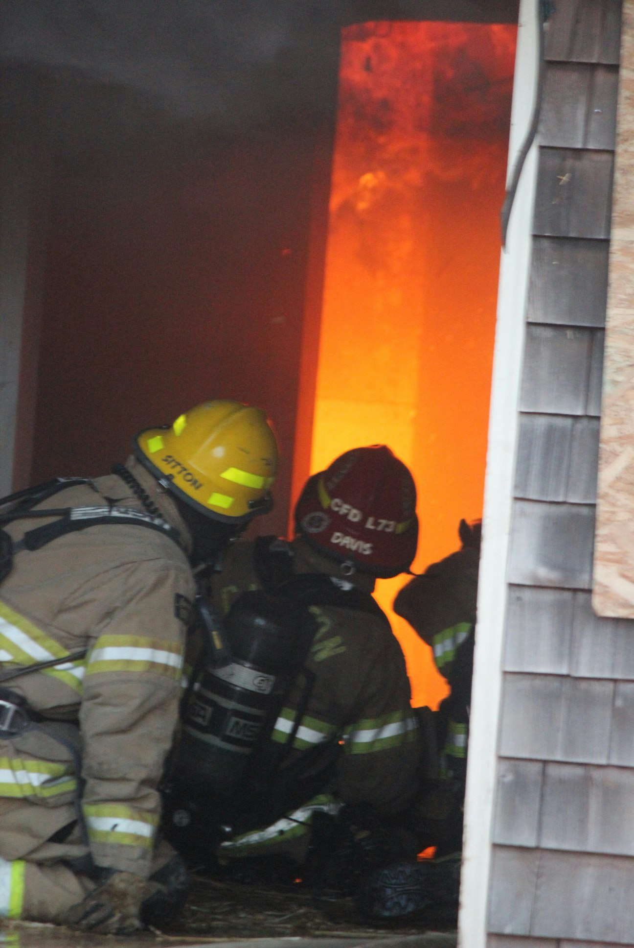 May contain: helmet, clothing, apparel, person, human, and fireman