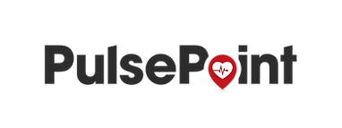 Logo of "PulsePoint" with a heart and pulse line.