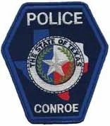 A patch for the Conroe, Texas Police Department.
