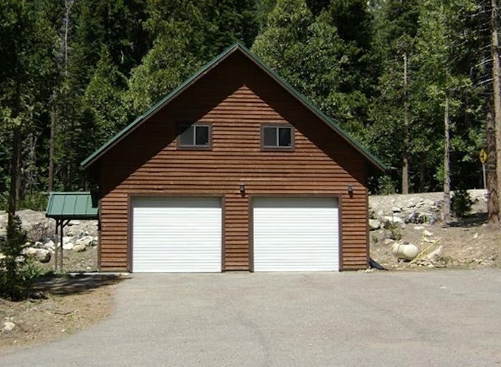 May contain: housing, building, garage, and house